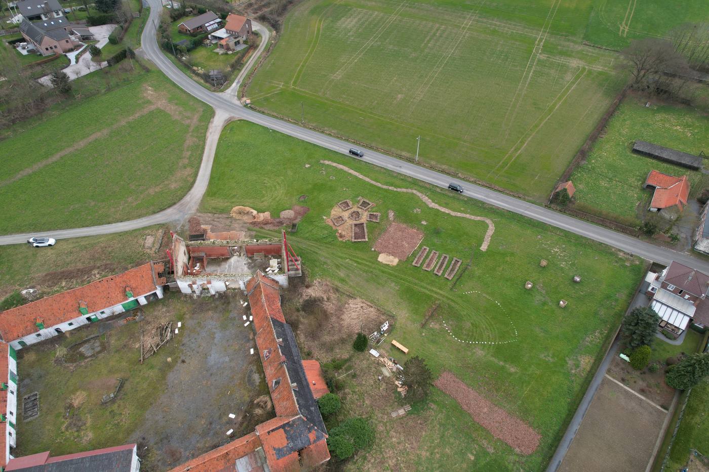Suivi de chantier permaculture vue aérienne — MaximumSky Photography